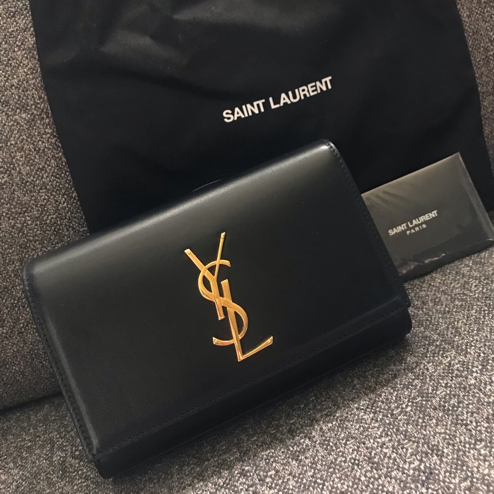 YSL Kate Leather Belt Bag Black